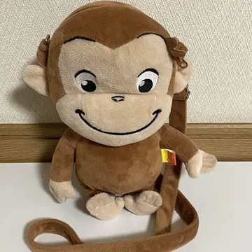 호기심 많은 조지 봉제 인형 숄더 파우치