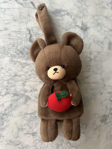 곰돌이 재키 곰학교 봉제 인형 키링 소품함 세키구치