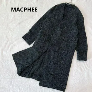 투모로우랜드 맥피 롱 코트 헤링본 라이트 아우터 울