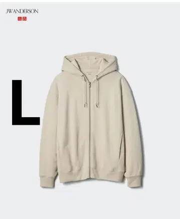 유니클로 JW ANDERSON 오버 사이즈 풀 집업 맨투맨 후드티
