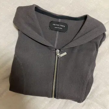UNITED TOKYO 세일러 카라 ZIP 리브 풀오버