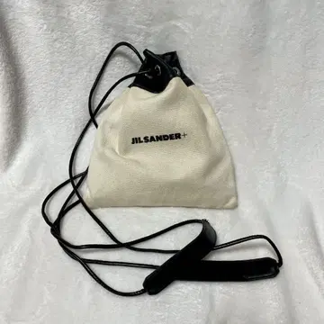 JIL SANDER+ 드로우 스트링 백 화이트/블랙