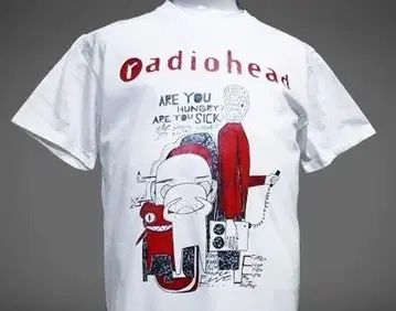 RADIOHEAD (라디오 헤드) 티셔츠 (사이즈 L)