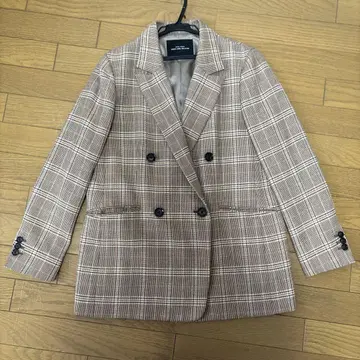 새상품급 체크 더블 테일러드 자켓 UNITED ARROWS