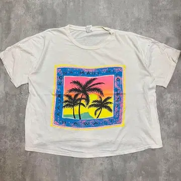 90s hawaii 서프계 T셔츠 빈티지 싱글 스티치