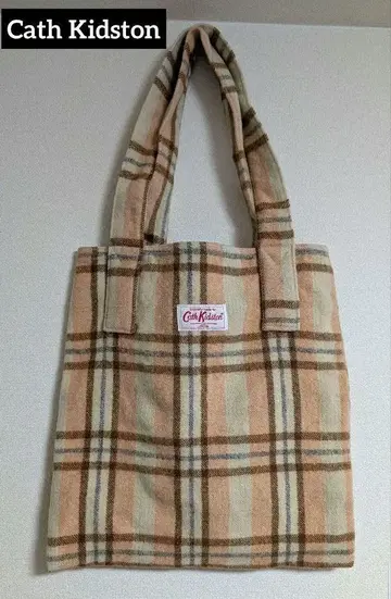 레어 Cath Kidston(캐스키드슨) 체크 토트백 울