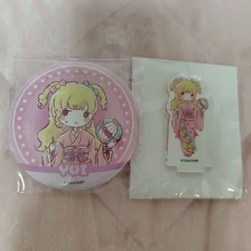 프리파라 유메카와 유이 A3 그래프 아트 캔뱃지 아크릴 스탠드