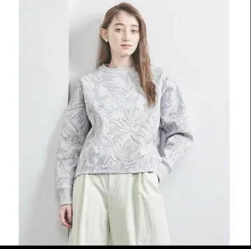 UNITED ARROWS BOTANY 자카드 맨투맨
