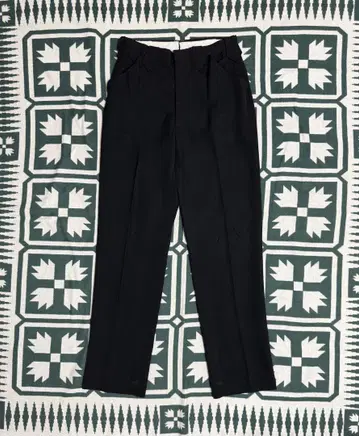 50s black gabardine western slack