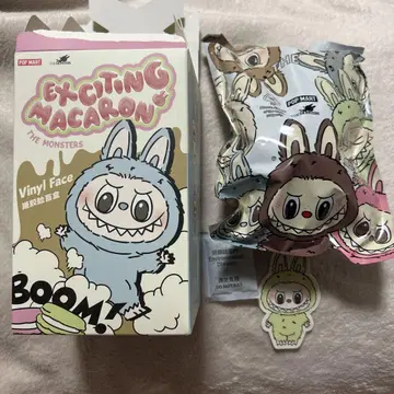 POP MART Labubu 라부부 익사이팅 마카롱 그린