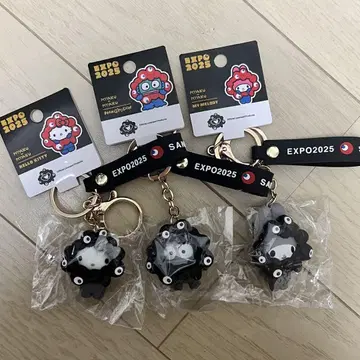 키티, 한교동, 마이멜로디 블랙 미야쿠미야쿠 변신 키링 세트