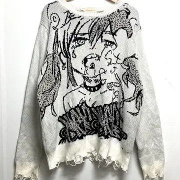 Nightclub x JUN INAGAWA Mist Knit 화이트