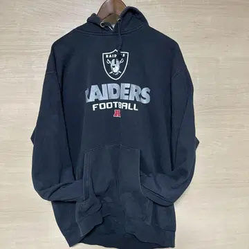 NFL 레이더스 후드 부착 후드티 블랙