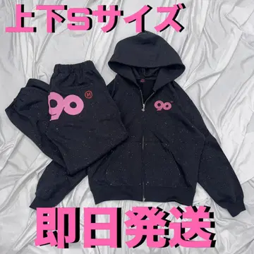 9090 Logo Glitter Light Hoodie Pants