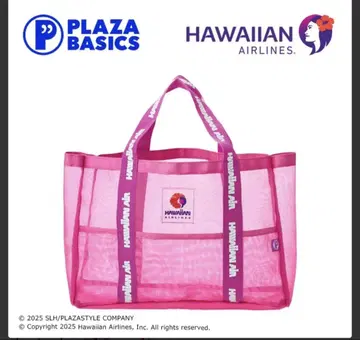 PLAZA BASICS HAWAIIAN AIRLINES 메쉬 백 L