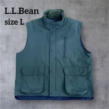 90s L.L.Bean 신살레이트 충전솜 베스트 L 그린 빈티지