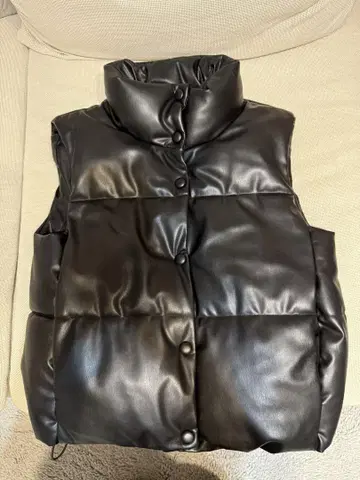 zara 가죽 베스트