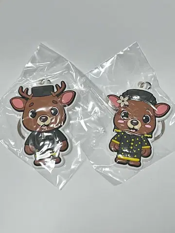 사슴 캐릭터 아크릴 키링 2개 세트