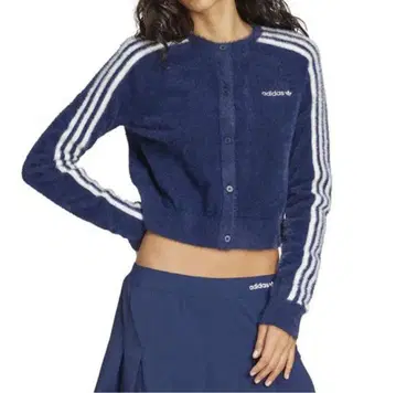 adidas 플러피 니트 가디건