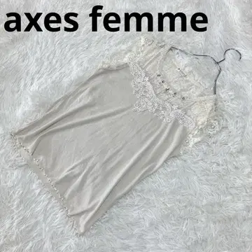 axes femme 엑시즈팜 (M) 슬리브리스 블라우스 레이스