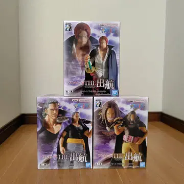 원피스 THE 출항 빨간머리 샹크스 해적단 3체 세트