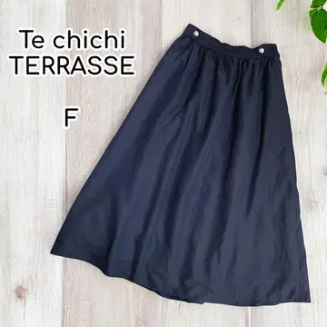 Techichi TERRASSE 롱 플레어 스커트 고급 깔끔함