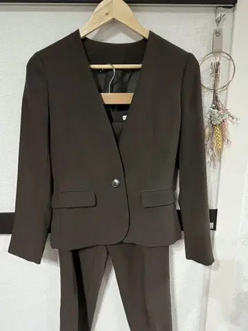 THE SUIT COMPANY 워셔블 수트 팬츠 세트 카키
