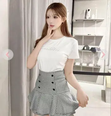 cherimi 더블 버튼 치마바지 S