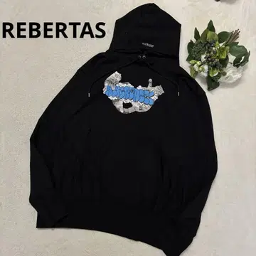 REBERTAS 리베르타스 후드티 M 블랙 와타나베 마호트 고양이