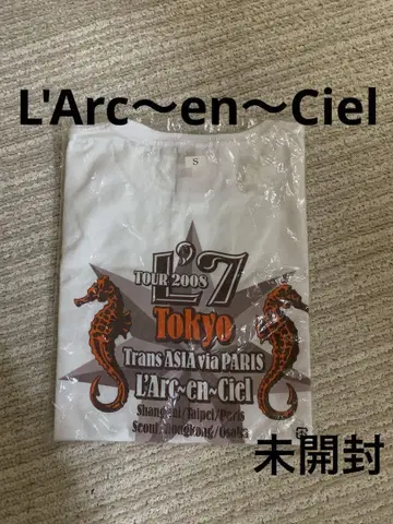L'Arc~en~Ciel TOUR 2008 셔츠 S 사이즈 미개봉품.