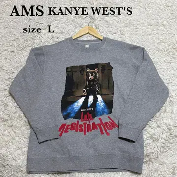 새상품급 AMS KANYE WEST'S 맨투맨 사이즈 L 속기모 그레이