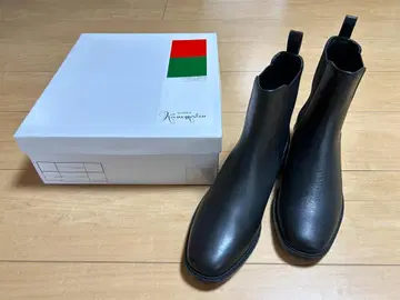미사용 새상품 긴자 카네마츠 숏부츠 23.5cm 아쿠아벨
