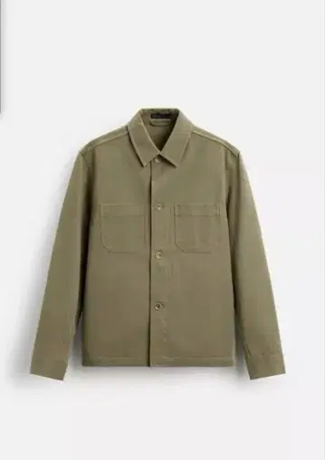 ZARA 포켓 부착 셔츠 자켓 카키
