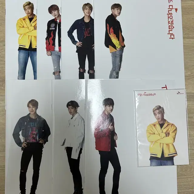 방탄소년단 SKT T월드 공책+엽서 (일괄)