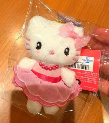 USJ 유니버셜 키티 Hello Kitty 스트랩 키링 핑크