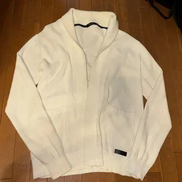 BLACK LABEL 화이트 니트 가디건