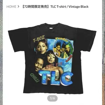 RapMade TLC T-shirt Vintage Black