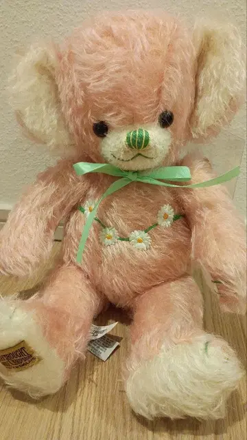 멜리소트 치키 데이지 체인 핑크 레어 한정판 테디베어 곰 영국
