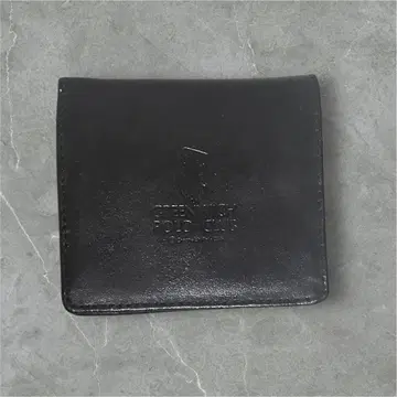 POLO CLUB 블랙 가죽 코인 케이스