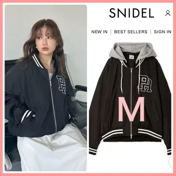 SNIDEL 스나이델 [ NUTMEG ] 콜라보 후드 부착 MA-1