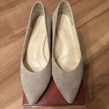 elegance 히미코 베이지 하이힐 펌프스 25.0