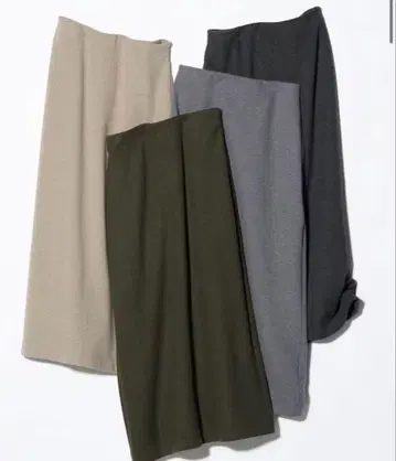 유니클로 브러쉬드 저지 내로우 스커트 XL