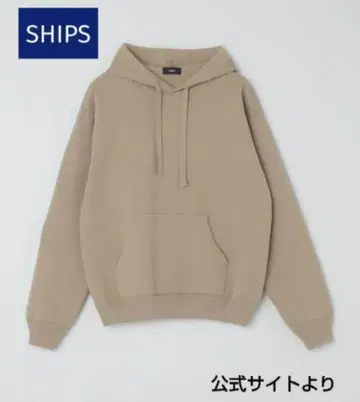 SHIPS 릴랙스 핏 밀라노 리브 니트 후드티