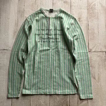 PPFM 긴팔 티셔츠 스트라이프 L 00s vintage 넘버링