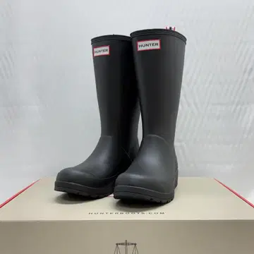 2 미사용 헌터 플레이부츠 톨 레인부츠 블랙 블랙 23cm