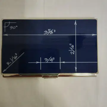 ACME 네이비 메탈 명함지갑