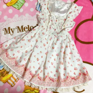 리즈리사 공주 갸루 꽃무늬 원피스