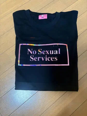 fr2 fr2 매실 No Sexual Services 프린트 티셔츠