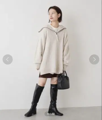 Kastane 하프 지퍼 BIG 니트