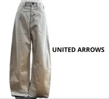 [ 시착, 세탁만 ] UNITED ARROWS 코튼 커브 치노 팬츠